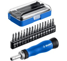 ЗУБР 17 предм., реверсивная отвертка для точных работ, Профессионал (25626-H17)