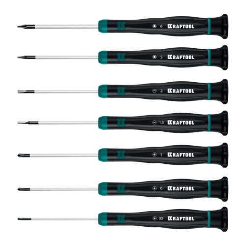 KRAFTOOL Precision 7, 7 предм., Набор отверток (25686)