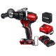 ЗУБР 20 В, 165 Н·м, 2 АКБ LMS (2 А·ч), бесщеточная ударная дрель-шуруповерт, сумка (ДБУ-165-22)