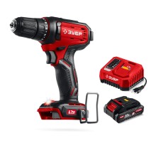 ЗУБР 20 В, 40 Н·м, 1 АКБ LMS (2 А·ч), дрель-шуруповерт (ДШ-40-21)