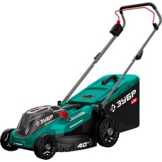 ЗУБР 40 В (2x20В), 400 мм, 2 АКБ LMS (4 Ач), газонокосилка аккумуляторная бесщеточная (ГКЛ-4040-42)