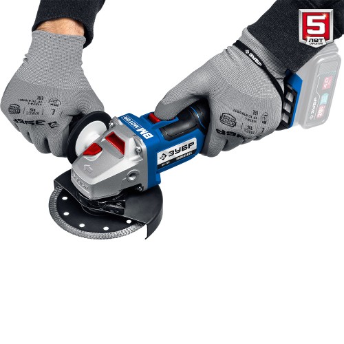 ЗУБР Т7, 20 В, 125 мм, без АКБ, бесщеточная УШМ, Профессионал (AB-125)