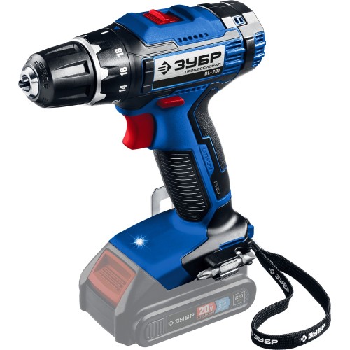 ЗУБР Т7, 20 В, 50 Н·м, без АКБ, дрель-шуруповерт, Профессионал (DL-201)