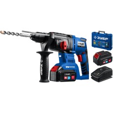 ЗУБР Т7, 20 В, 26 мм, 2 АКБ (4 А·ч), бесщеточный перфоратор, кейс, Профессионал (PB-260-42)