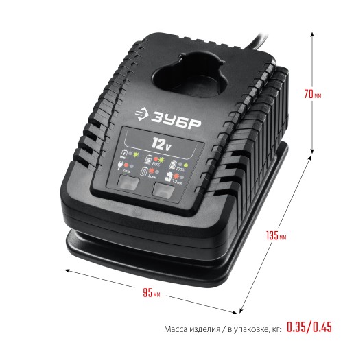 ЗУБР 12 В, 2 А, зарядное устройство для АКБ тип Т7, Профессионал (RT7-12-2)