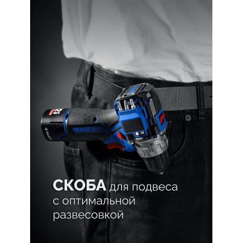 ЗУБР КОМПАКТ #1 , 12 В, 45 Н·м, без АКБ (тип Т7), дрель-шуруповерт, BRUSHLESS, Профессионал (DB-121)