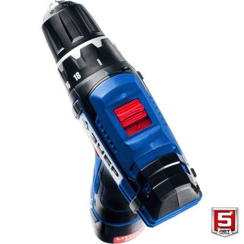 ЗУБР 12 В, 40 Н·м, без АКБ (тип Т7), дрель-шуруповерт, Профессионал (DL-121)