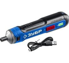 ЗУБР ZUBR GO 4 Vmax, аккумуляторная отвертка, Профессионал (PSD-4)