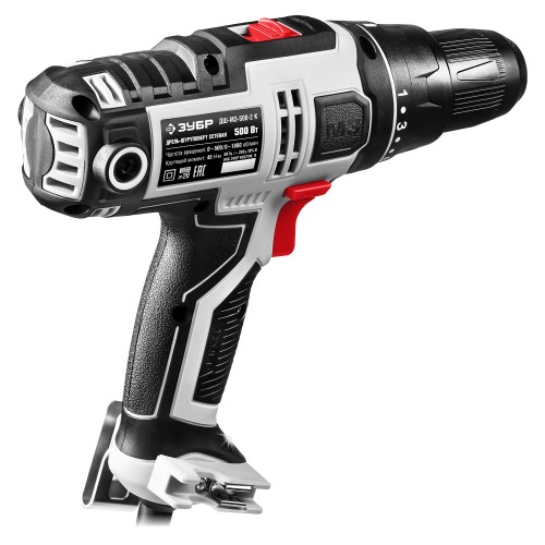 ЗУБР 500 Вт, 45 Н·м, кейс, сетевая дрель-шуруповерт (ДШ-М3-500-2 К)