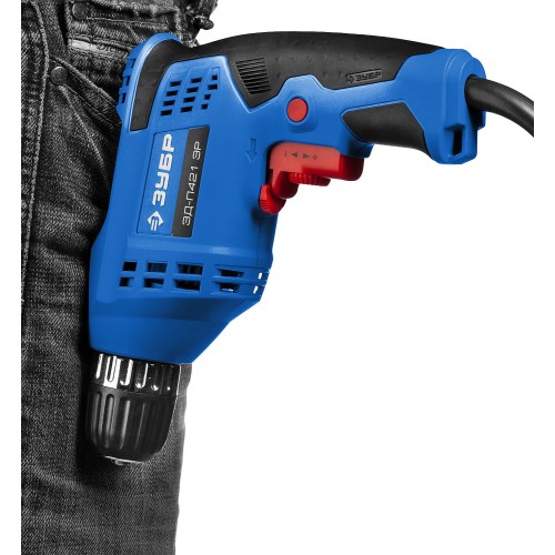 ЗУБР 420 Вт, 10 мм БЗП, безударная дрель, Профессионал (ЗД-П421 ЭР)