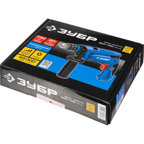 ЗУБР 780 Вт, 13 мм, ударная дрель, Профессионал (ЗДУ-780 ЭРМ2)