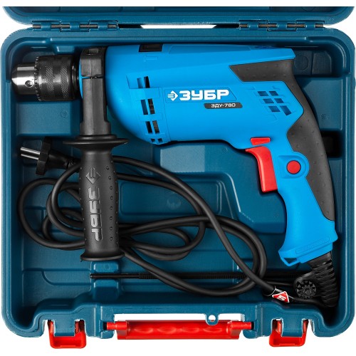 ЗУБР 780 Вт, 13 мм, ударная дрель, кейс, Профессионал (ЗДУ-780 ЭРМК2)