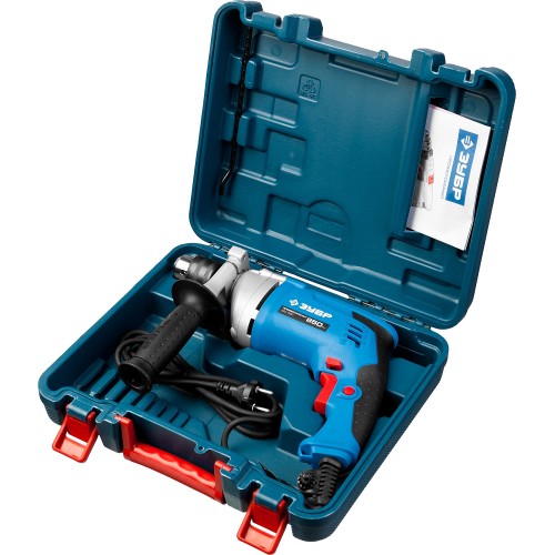 ЗУБР 850 Вт, 13 мм, ударная дрель, мет. корпус, кейс, Профессионал (ЗДУ-850 ЭРМКМ2)