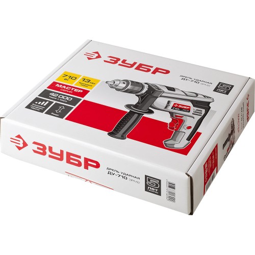 ЗУБР 710 Вт, 13 мм, ударная дрель (ДУ-710 ЭРМ2)