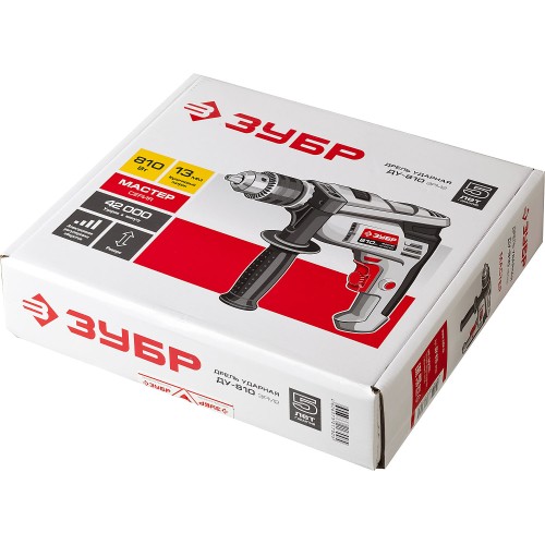 ЗУБР 810 Вт, 13 мм, ударная дрель (ДУ-810 ЭРМ2)