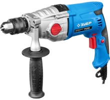 ЗУБР 1100 Вт, 13 мм, 2 скорости, ударная дрель, мет. корпус, Профессионал (ЗДУ-1100 ЭРММ2)