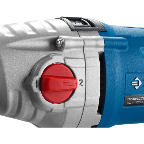 ЗУБР 1100 Вт, 13 мм, 2 скорости, ударная дрель, мет. корпус, кейс, Профессионал (ЗДУ-1100 ЭРМКМ2)