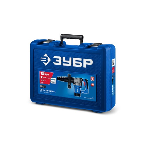 ЗУБР 12 Дж, 1350 Вт, АВТ, отбойный молоток SDS-Max, Профессионал (ЗММ-12-1350 ВК)