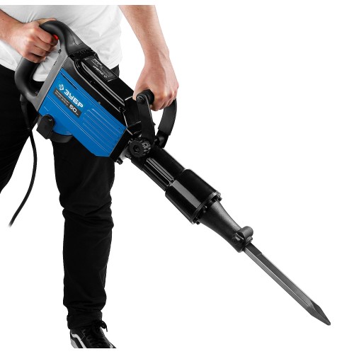 ЗУБР Бетонолом, 50 Дж, 2000 Вт, АВТ, отбойный молоток HEX-28, Профессионал (ЗМ-50-2000 ВК)