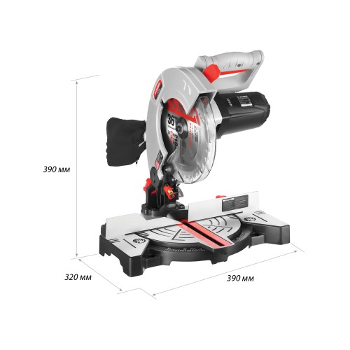 ЗУБР ЗПТ-210-1400 Л пила торцовочная, d 210 х 30 мм, 1300 Вт