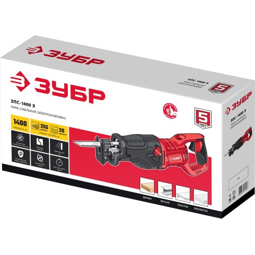 ЗУБР 1400 Вт, сабельная пила (ЗПС-1400 Э)