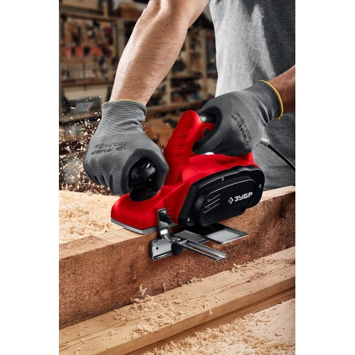 ЗУБР 750 Вт, 82 мм, электрический рубанок (электрорубанок) (ЗР-750-82)