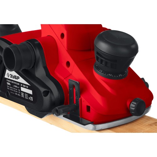ЗУБР 1300 Вт, 110 мм, электрический рубанок (электрорубанок), станина (ЗР-1300-110)