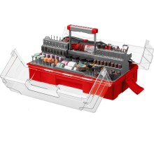 ЗУБР 242 предмета, 130 Вт, набор мини-насадок с гравером (ЗГ-130ЭК H242)