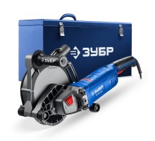 ЗУБР d 180 мм, 2200 Вт, 45 мм, штроборез (бороздодел), метал. ящик, Профессионал (ЗШ-П45-2200 ПТК)