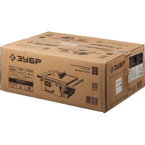 ЗУБР d 200 мм, 1000 Вт, настольный электрический плиткорез (ЭП-200-1000Н)