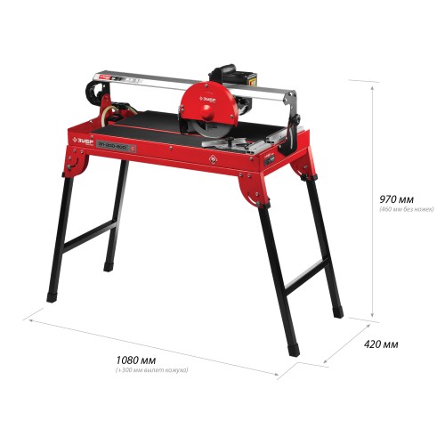 ЗУБР 620 мм, d 200 мм, 800 Вт, электрический плиткорез (ЭП-200-800С)