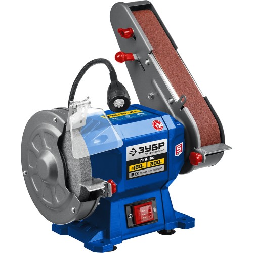 ЗУБР d 150, 50x686 мм лента, 300 Вт, заточной станок с шлифовальной лентой, Профессионал (ПТЛ-150)