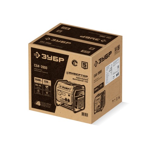ЗУБР 3900 Вт, инверторный генератор (СБИ-3900)