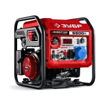 ЗУБР 5500 Вт, инверторный генератор с электростартером и розеткой АВР (СБИ-5500ЕА)