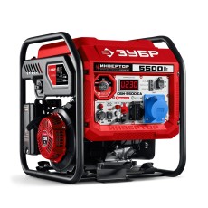 ЗУБР 5500 Вт, инверторный генератор с электростартером и розеткой АВР (СБИ-5500ЕА)
