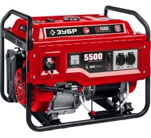 ЗУБР 5500 Вт, бензиновый генератор с электростартером (СБ-5500Е)