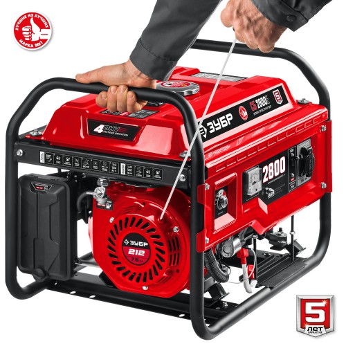 ЗУБР 2800 Вт, бензиновый генератор (СБ-2800)