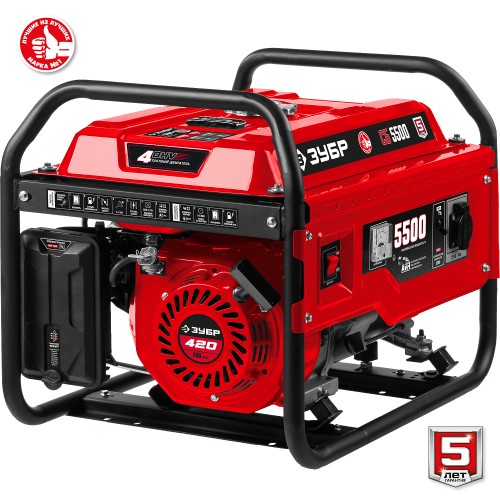 ЗУБР 5500 Вт, бензиновый генератор (СБ-5500)