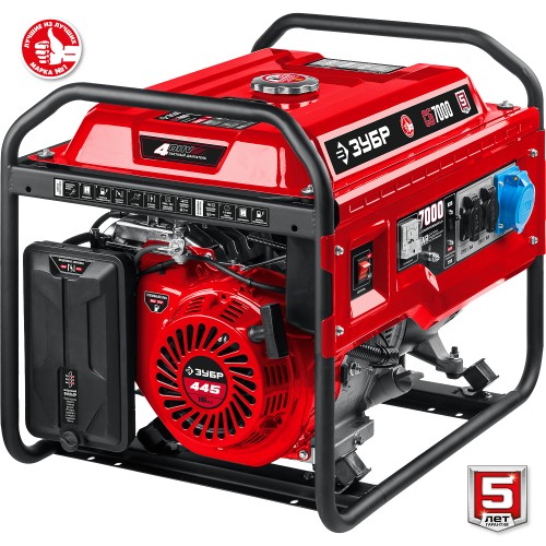 ЗУБР 7000 Вт, бензиновый генератор (СБ-7000)
