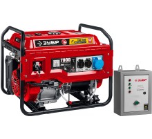 ЗУБР 7000 Вт, бензиновый генератор с автозапуском (СБА-7000)