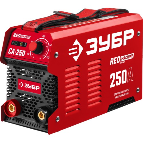 ЗУБР ММА, 250 А, RED MACHINE, сварочный аппарат инверторный, макс. электрод Ø 6.0 мм (СА-250)