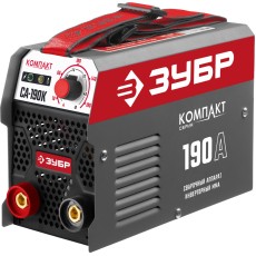 ЗУБР ММА, 190 А, КОМПАКТ, сварочный аппарат инверторный, макс. электрод Ø 4.0 мм (СА-190К)