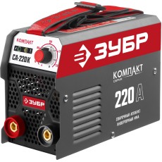 ЗУБР ММА, 220 А, КОМПАКТ, сварочный аппарат инверторный, макс. электрод Ø 5.0 мм (СА-220К)