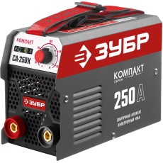 ЗУБР ММА, 250 А, КОМПАКТ, сварочный аппарат инверторный, макс. электрод Ø 6.0 мм (СА-250К)