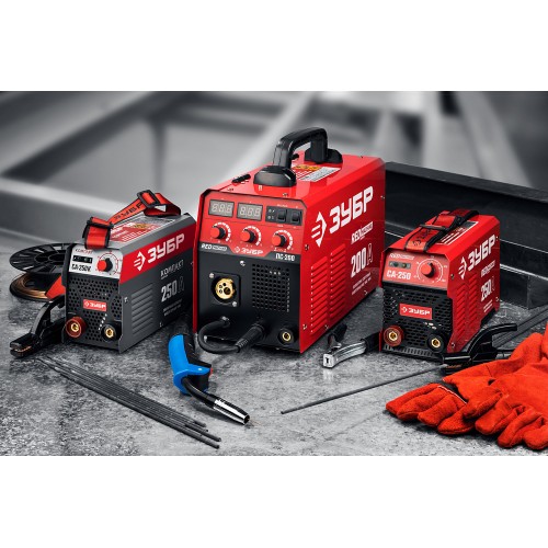 ЗУБР ММА, 250 А, КОМПАКТ, сварочный аппарат инверторный, макс. электрод Ø 6.0 мм (СА-250К)