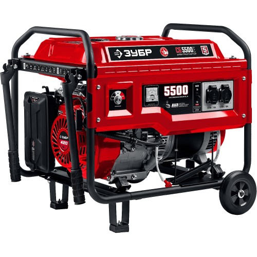 ЗУБР № 2 для генераторов мощностью свыше 4000 Вт, набор колес + рукоятка (НКР-2)