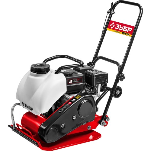 ЗУБР 15 кН, 80 кг, бензиновая виброплита (ВПБ-15 А)