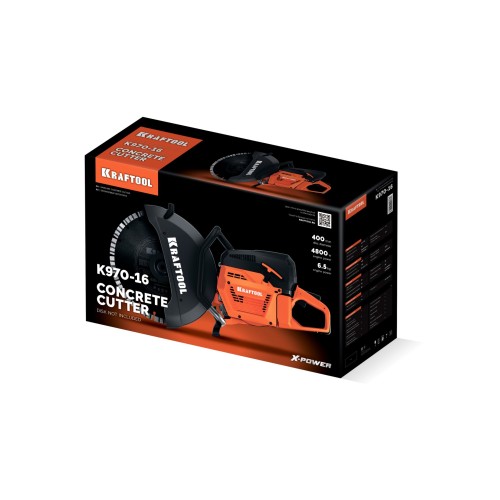 KRAFTOOL 4800 Вт, 400 мм, без диска, бензорез по бетону (бетонорез) (K970-16)