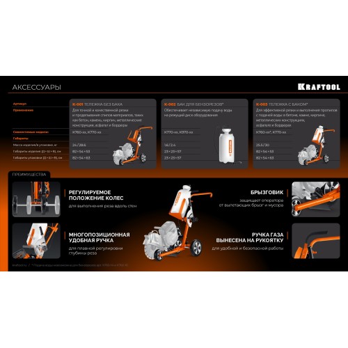 KRAFTOOL бак для воды для бензорезов (K-002)