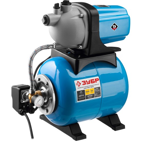 ЗУБР 1200 Вт, бак 20 л, автоматическая насосная станция (НАС-М3-1200)